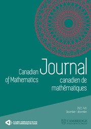 Canadian Journal of Mathematics Volume 74 - Issue 6 -