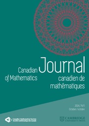 Canadian Journal of Mathematics Volume 76 - Issue 5 -