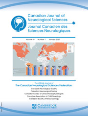 Canadian Journal of Neurological Sciences Volume 48 - Issue 1 -