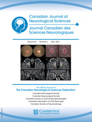 Canadian Journal of Neurological Sciences Volume 48 - Issue 3 -