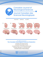 Canadian Journal of Neurological Sciences Volume 48 - Issue 4 -