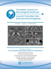 Canadian Journal of Neurological Sciences Volume 50 - Issue 6 -