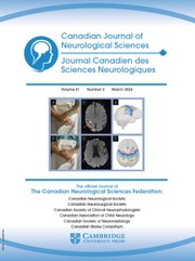 Canadian Journal of Neurological Sciences Volume 51 - Issue 2 -