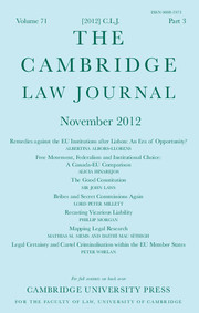 The Cambridge Law Journal Volume 71 - Issue 3 -