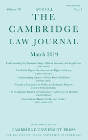 The Cambridge Law Journal Volume 78 - Issue 1 -