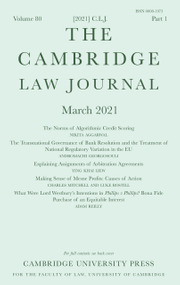 The Cambridge Law Journal Volume 80 - Issue 1 -