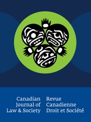 Canadian Journal of Law and Society / La Revue Canadienne Droit et Société
