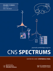 CNS Spectrums Volume 17 - Issue 2 -