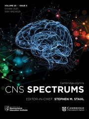 CNS Spectrums Volume 25 - Issue 5 -