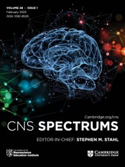 CNS Spectrums Volume 28 - Issue 1 -