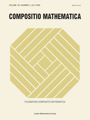 Compositio Mathematica Volume 145 - Issue 4 -