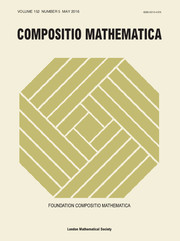 Compositio Mathematica Volume 152 - Issue 5 -