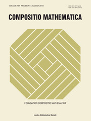 Compositio Mathematica Volume 154 - Issue 8 -