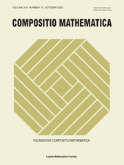 Compositio Mathematica Volume 156 - Issue 10 -