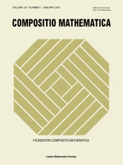 Compositio Mathematica Volume 157 - Issue 1 -