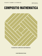 Compositio Mathematica Volume 157 - Issue 10 -