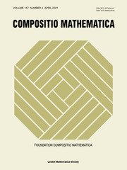 Compositio Mathematica Volume 157 - Issue 4 -