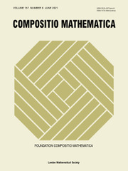 Compositio Mathematica Volume 157 - Issue 6 -