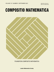 Compositio Mathematica Volume 157 - Issue 9 -