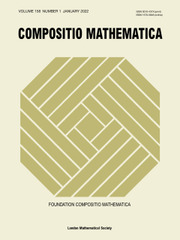 Compositio Mathematica Volume 158 - Issue 1 -