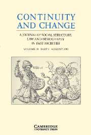 Continuity and Change Volume 18 - Issue 2 -