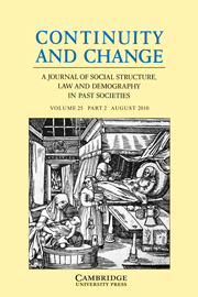 Continuity and Change Volume 25 - Issue 2 -