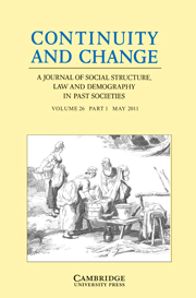 Continuity and Change Volume 26 - Issue 1 -
