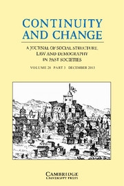 Continuity and Change Volume 28 - Issue 3 -