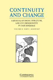 Continuity and Change Volume 32 - Issue 2 -