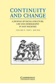 Continuity and Change Volume 33 - Issue 1 -