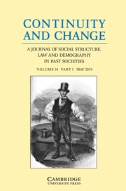 Continuity and Change Volume 34 - Issue 1 -