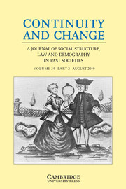 Continuity and Change Volume 34 - Issue 2 -