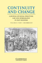 Continuity and Change Volume 34 - Issue 3 -