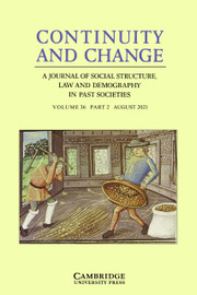 Continuity and Change Volume 36 - Issue 2 -