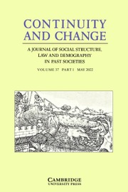 Continuity and Change Volume 37 - Issue 1 -