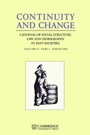 Continuity and Change Volume 37 - Issue 2 -