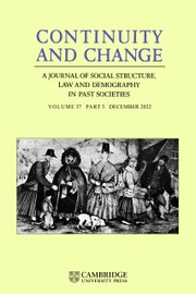Continuity and Change Volume 37 - Issue 3 -