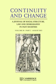 Continuity and Change Volume 38 - Issue 2 -