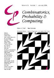 Combinatorics, Probability and Computing Volume 13 - Issue 1 -