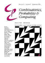 Combinatorics, Probability and Computing Volume 13 - Issue 6 -