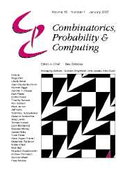Combinatorics, Probability and Computing Volume 16 - Issue 1 -
