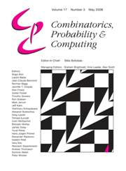 Combinatorics, Probability and Computing Volume 17 - Issue 3 -