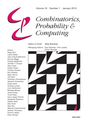 Combinatorics, Probability and Computing Volume 19 - Issue 1 -
