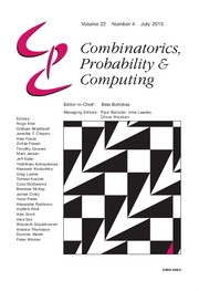 Combinatorics, Probability and Computing Volume 22 - Issue 4 -