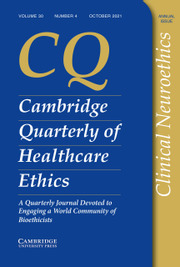 Cambridge Quarterly of Healthcare Ethics Volume 30 - Issue 4 -
