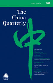 The China Quarterly Volume 201 - Issue  -