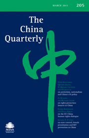 The China Quarterly Volume 205 - Issue  -