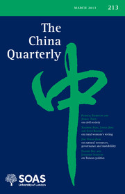 The China Quarterly Volume 213 - Issue  -