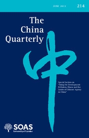 The China Quarterly Volume 214 - Issue  -