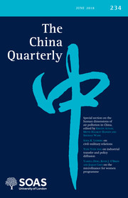 The China Quarterly Volume 234 - Issue  -